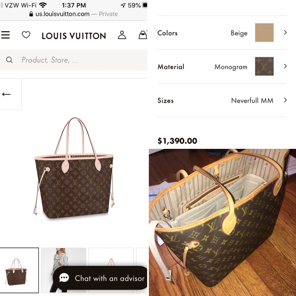 LV Neverfull MM